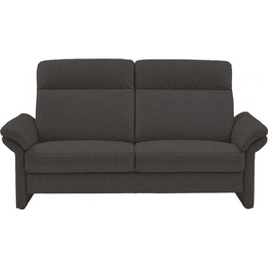 3-Sitzer PLACES OF STYLE Senise, Breite 202 cm Sofas Gr. B/H/T: 202 cm x 109 cm x 96 cm, Flachgewebe, grau (dunkelgrau) mit Armverstellung, Federkern