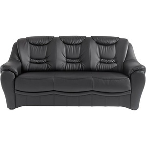 3-Sitzer SIT & MORE Benson Sofas Gr. B/H/T: 193cm x 94cm x 95cm, Luxus-Kunstleder, schwarz