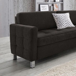 3-Sitzer SIT & MORE Pablo Sofas Gr. B/H/T: 163cm x 78cm x 78cm, Luxus-Microfaser ALTARA NUBUCK, schwarz