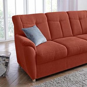 3-Sitzer SIT & MORE Sonoma Sofas Gr. B/H/T: 189cm x 91cm x 90cm, Luxus-Microfaser, orange (terra) mit Federkern