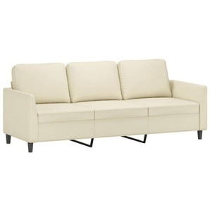 3-Sitzer-Sofa Creme 180 cm Kunstleder vidaXL