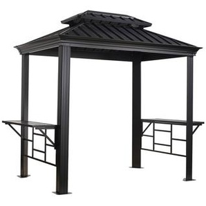 300 cm x 200 cm Grillpavillon Messina aus Aluminium