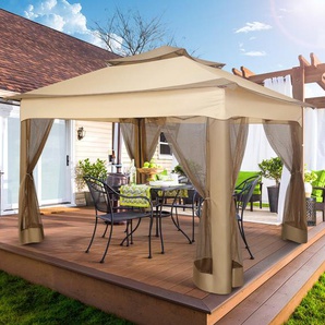 300 cm x 300 cm Pavillon Gazebo aus Metall