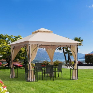 300 cm x 300 cm Pavillon Gazebo aus Metall