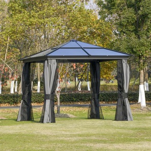 300 cm x 300 cm Pop-Up Pavillon Aarin aus Metall