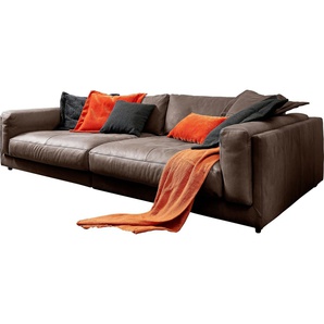 3C Candy Big-Sofa Karalis mit extra großer Sitztiefe, elegantes Mega Sofa zum Relaxen, auch in Cord- oder Leder-Bezug, lose Kissen, loungige Bequemlichkeit