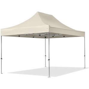 3x4,5m Aluminium Faltpavillon, ohne Seitenteile, creme - (600196)