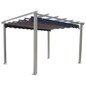 4 m x 3 m Terrassenpavillon Avraj aus Aluminium