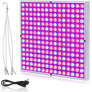 45W led Pflanzenlampe Innengarten Pflanze Wachsen Licht Multiple Spektrum 225 LEDs Grow Light Panel ( Blau+Rot, Quadrat) - Froadp