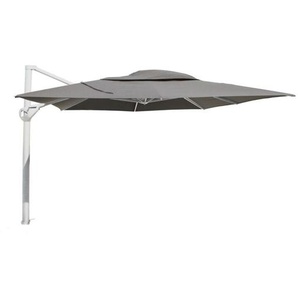 4Seasons Outdoor Sonnenschirme 4Seasons Outdoor Hacienda Ampelschirm Aluminium weiß - charcoal 08592-ausl