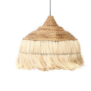 50 cm Lampenschirm Abaca aus Bambus/Rattan