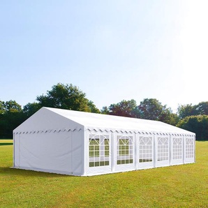 5x12m Partyzelt, PVC-Plane, weiß - (4746)