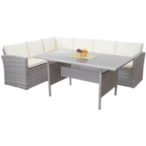 6-Sitzer Lounge-Set Church Strett aus Polyrattan