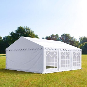 6x6m Partyzelt, PVC-Plane, weiß - (6053)