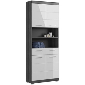 74 cm x 191 cm freistehender Badschrank Hax