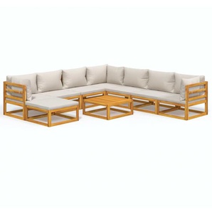 8-Sitzer Lounge-Set Lanesville mit Polster