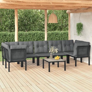 8-Sitzer Lounge-Set Woonsocket aus Rattan