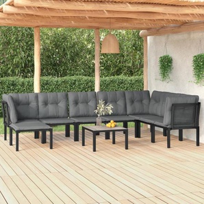 8-Sitzer Lounge-Set Woonsocket aus Rattan