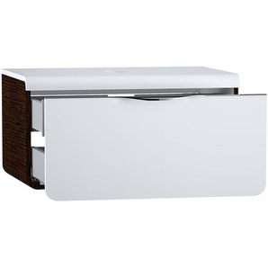 91 cm Wandbefestigter Waschbeckenunterschrank Mocca