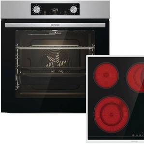 A (A+++ bis D) GORENJE Backofen-Set Steam Set Herdsets silberfarben (edelstahlfarben) Backofen-Sets