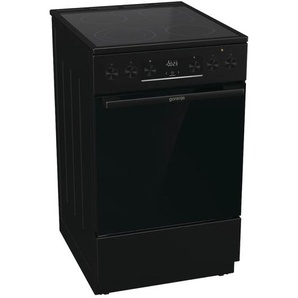 A (A+++ bis D) GORENJE Elektro-Standherd GECS 5C70BPA Herdsets Black Design schwarz