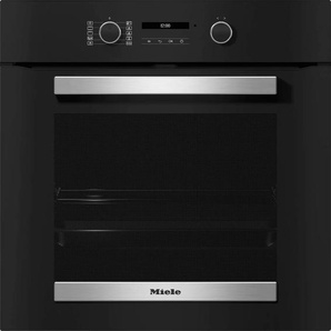 A+ (A+++ bis D) MIELE Einbaubackofen H 2465 BP Active Backöfen AirFry-Funktion, Automatikprogramme, Vernetzung mit Miele@Home schwarz (obsidianschwarz/edelstahl)