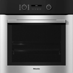 A+ (A+++ bis D) MIELE Einbaubackofen H 2761 B Backöfen AirFry-Funktion, Automatikprogramme, Vernetzung mit Miele@Home silberfarben (edelstahl/cleansteel)