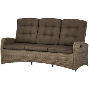 a casa mia Gartensofa, 3-sitzig   Reggio ¦ beige ¦ Maße (cm): B: 209 H: 110 T: 87