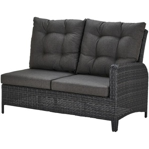 a casa mia Sofa, 2-Sitzer  Padua Veneto dunkelgrau ¦ grau ¦ Maße (cm): B: 136 H: 90 T: 82