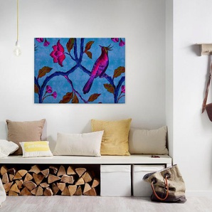 A.S. Création Leinwandbild bird of paradise, Kinder, Kunst, Vögel (1 St), Keilrahmen Bild Vogel Bunt Leinwand-Bild Wohnzimmer modern Wandbild