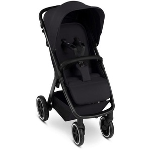 ABC Design Buggy Avus 2 Air, Schwarz, Metall, 55.5x111x79.5 cm, EN 1888, Feststellbremse, Fußstütze abklappbar, Federung, kugelgelagerte Räder, 5-Punkte-Gurt, für Babyschale geeignet, Griff in Lederoptik, Transportsicherung, mit Tragegriff,