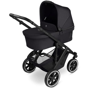 ABC Design Kinderwagen Salsa 5 Air, Schwarz, Textil, 63x118x95.5 cm, EN 1888, Feststellbremse, Fußstütze abklappbar, Federung, kugelgelagerte Räder, Verdeckung abnehmbar, 5-Punkte-Gurt, für Babyschale geeignet, Griff in Lederoptik, Transportsicherung,