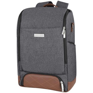 ABC Design Wickelrucksack Tour Diamond, Braun, Grau, Textil, Leder, meliert, 17x45x30 cm, Baden & Wickeln, Wickeln, Wickeltaschen