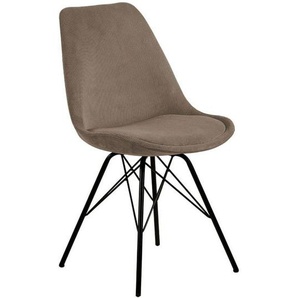 AC Design Eris Schalenstuhl Beige/Schwarz