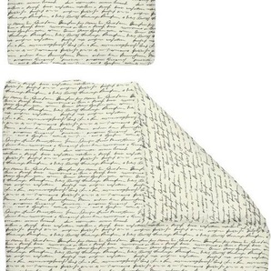 Adam Bettwäsche Leinenbettwäsche Scribble, Jacquard, 2 teilig, nachhaltig aus Bio-Baumwolle