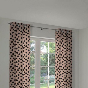 Adam Vorhang Dots, Ösen (1 St), blickdicht, Jacquard, nachhaltige Materialien