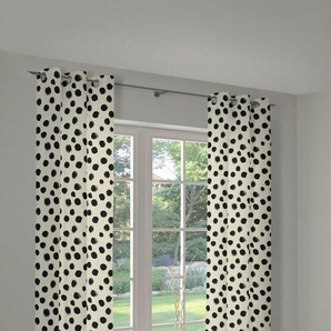 Adam Vorhang Dots, Ösen (1 St), blickdicht, Jacquard, nachhaltige Materialien