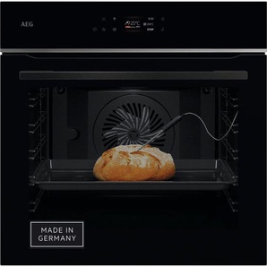 AEG Einbaubackofen TE7PB62WAB, A++ (A+++-D), schwarz, B:59,5cm H:59,4cm T:56,7cm, Backöfen, glatte Innenwände aus Longclean-Emaille