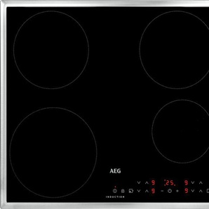 AEG Induktions-Kochfeld IKB6430AMB 949492458, schwarz (schwarz, edelstahl), B:57,6cm H:6cm T:50,6cm, Kochfelder