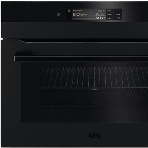 AEG KMK868000T Kompaktbackofen mit Mikrowelle Schwarz