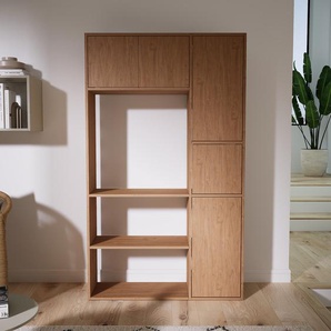 Aktenregal Eiche - Flexibles Büroregal: Türen in Eiche - Hochwertige Materialien - 115 x 194 x 34 cm, konfigurierbar