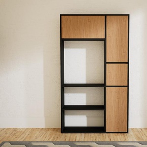 Aktenregal Eiche - Flexibles Büroregal: Türen in Eiche - Hochwertige Materialien - 115 x 194 x 34 cm, konfigurierbar