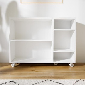 Aktenregal Weiß - Flexibles Büroregal: Hochwertige Qualität, einzigartiges Design - 115 x 87 x 34 cm, konfigurierbar