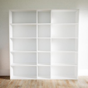 Aktenregal Weiß - Flexibles Büroregal: Hochwertige Qualität, einzigartiges Design - 190 x 194 x 34 cm, konfigurierbar
