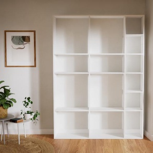 Aktenregal Weiß - Flexibles Büroregal: Hochwertige Qualität, einzigartiges Design - 190 x 252 x 34 cm, konfigurierbar