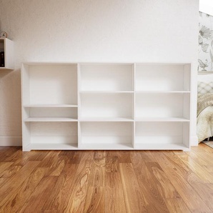 Aktenregal Weiß - Flexibles Büroregal: Hochwertige Qualität, einzigartiges Design - 226 x 119 x 34 cm, konfigurierbar