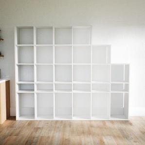 Bücherregal Weiß - Modernes Regal für Bücher: Hochwertige Qualität, einzigartiges Design - 233 x 194 x 34 cm, Individuell konfigurierbar