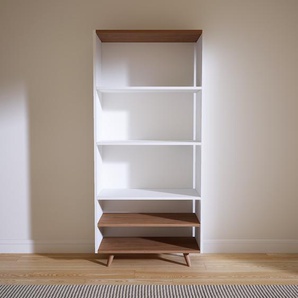 Aktenregal Weiß - Flexibles Büroregal: Hochwertige Qualität, einzigartiges Design - 77 x 168 x 34 cm, konfigurierbar