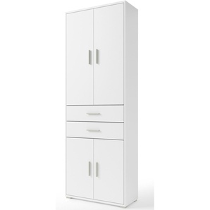 Aktenschrank BEGA OFFICE Office Line Schränke Gr. B/H/T: 79cm x 220cm x 35cm, 4 St., weiß Büroschrank, Aktenschrank Mehrzweckschrank wahlweise in 3 Farben