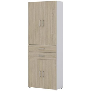 Aktenschrank  home.office ¦ weiß ¦ Maße (cm): B: 80 H: 212,5 T: 33,5